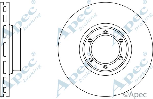 APEC BRAKING Тормозной диск DSK589